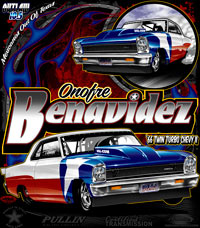 Onfre Benvavidez Outlaw 10.5 Drag Racing T Shirts