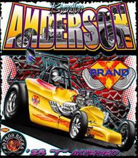 Brandon Anderson Competition Drag Racing T Shirts