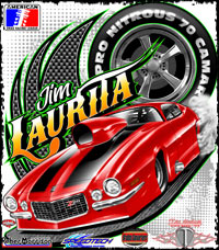 Jim Laurita ADRL Pro Nitrous Camaro Drag Racing T Shirts