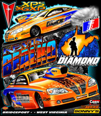 Kevin Bealko ADRL Extreme Pro Stock GXP Black Diamond Motorsports Drag Racing T Shirts