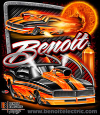 NEW !! Benoit Racing Pro Modified Camaro Drag Racing T Shirts