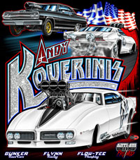 NEW!! Andy Koverinis Supercharged Pro Boost Pro Modified Friebird Drag Racing T Shirts