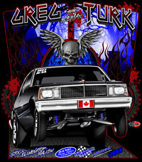 NEW !! Greg Turk Super Stock Malibu Drag Racing T Shirts