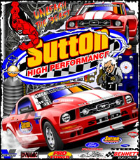 Sutton Hi Performance Mustang Racing T Shirts