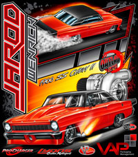 NEW !! Jarod Wenrick Outlaw 275 Drag Radial Chevy II Drag Racing T Shirts