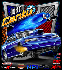 NEW !! Mike Cantu X275 Nitrous Drag Radial Mustang Drag Racing T Shirts