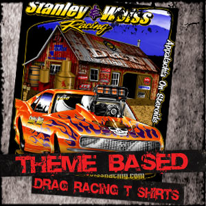 Theme Based Custom Drag Racing T Shirts, More Than One Car