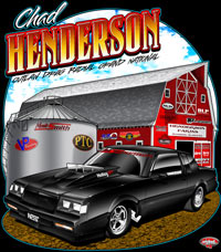 NEW !! Chad Henderson Outlaw Drag Radial Grand National Multi Car Drag Racing T Shirts