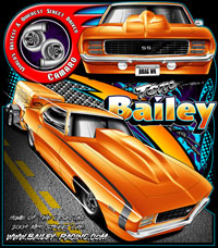NEW!! Tom Bailey Worlds Quickest And Fastest Street Driven Camaro T Shirts