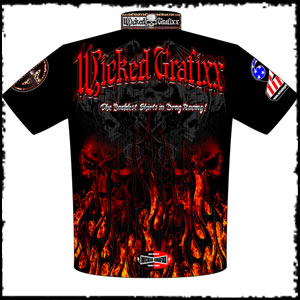Official Wicked Grafixx Wicked Wear Dye Sublimation Crew Shirts Back View